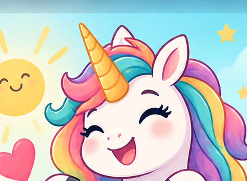 Una the Unicorn with a birthday calendar for the Birth Year Calculator